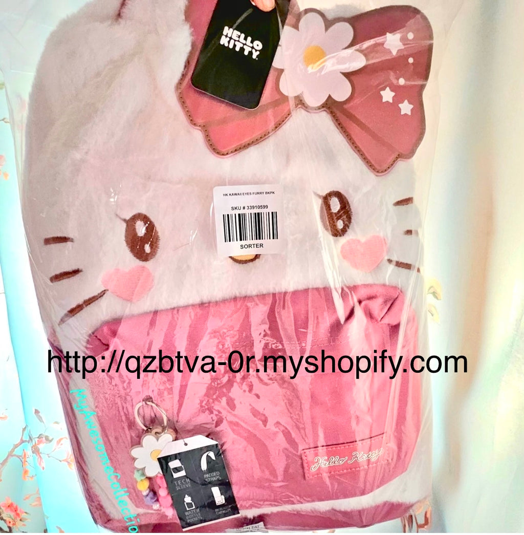 Hello Kitty Sanrio X BioWorld, Velvety Soft Adult Backpack