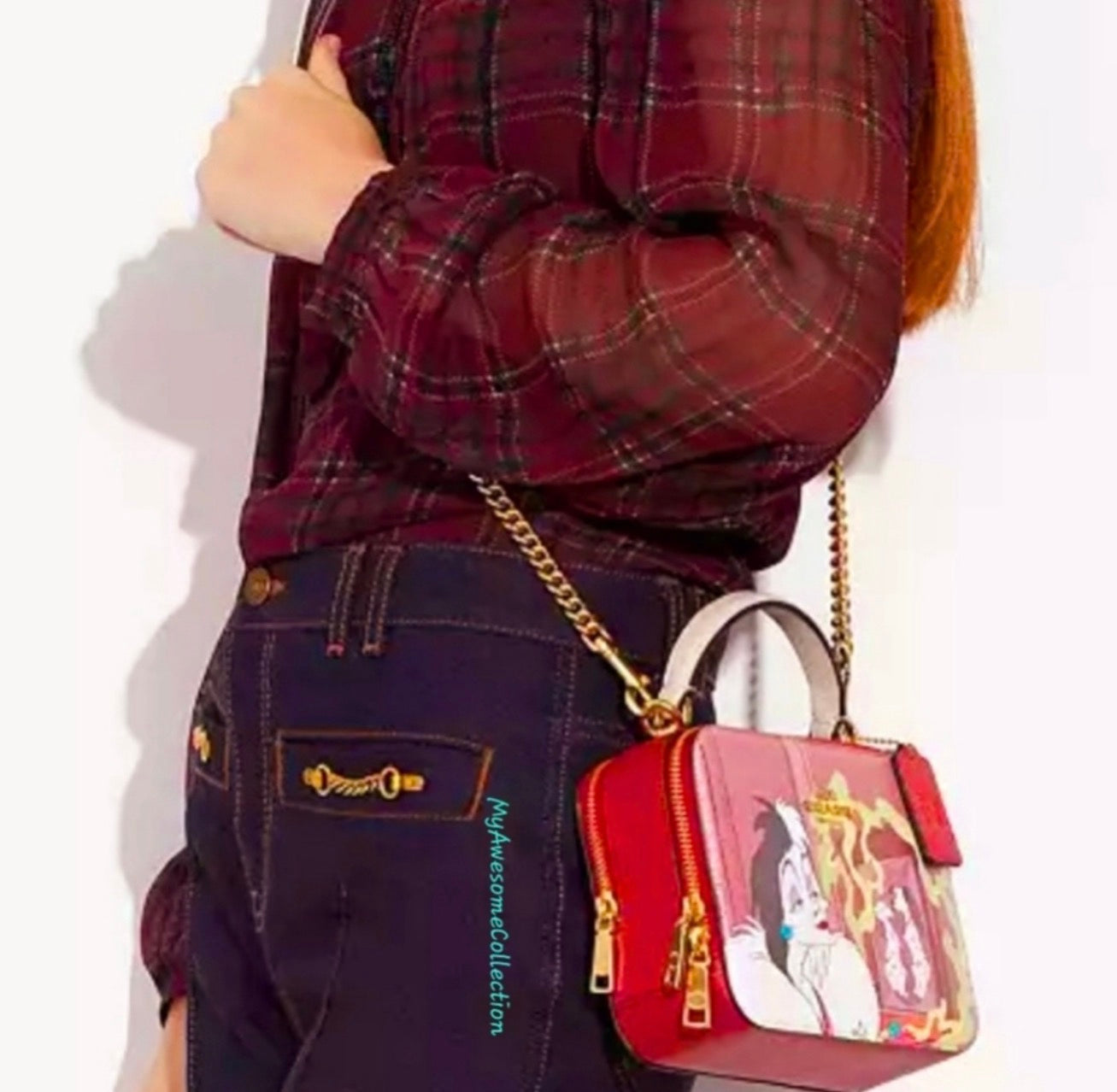 COACH X Disney| Limited Edition Villains -  Cruella Box Crossbody New with Tags!